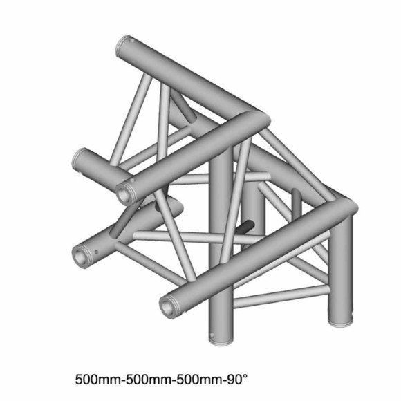 Dura Truss DT 33 C32-LU Узел стыковочный трёххлучевой - угол 90°, алюминиевый, сечение 290х290 мм