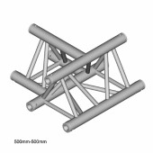 Dura Truss DT 33 T36-T Узел стыковочный трехлучевой (горизонтальный)- T, 90°, алюминиевый, сечение Dura Truss DT 33 T36-T Узел стыковочный трехлучевой (горизонтальный)- T, 90°, алюминиевый, сечение