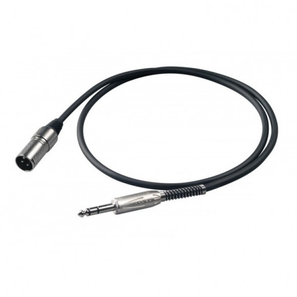 PROEL BULK230LU5 - микрофонный кабель, 6.3 джек стерео <-> XLR (папа), длина - 5 м PROEL BULK230LU5 - микрофонный кабель, 6.3 джек стерео <-> XLR (папа), длина - 5 м