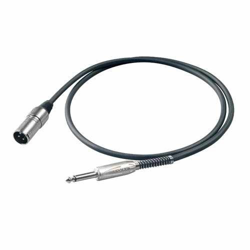 PROEL BULK230LU5 - микрофонный кабель, 6.3 джек стерео <-> XLR (папа), длина - 5 м PROEL BULK230LU5 - микрофонный кабель, 6.3 джек стерео <-> XLR (папа), длина - 5 м