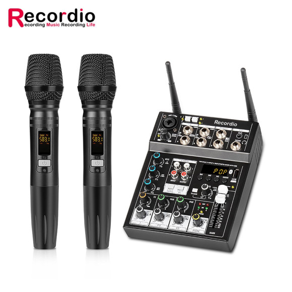 Recordio AX-GT502 Микшер USB/Bluetooth с двумя радиосистемами Recordio AX-GT502 Микшер USB/Bluetooth с двумя радиосистемами