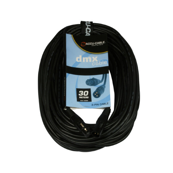 ADJ  AC-DMX3/30 Шнур DMX, XLRM/XLRF, 110 Ом, 30м